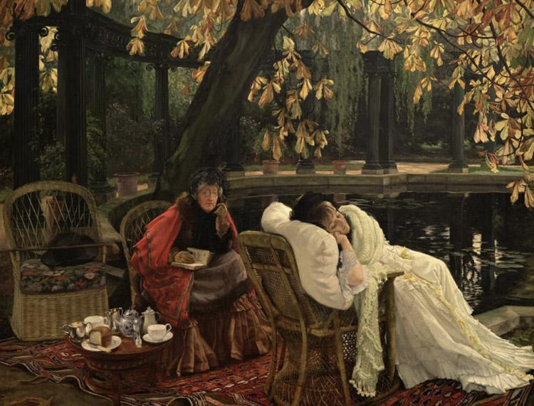 James Tissot A Convalescent (nn01) Sweden oil painting art